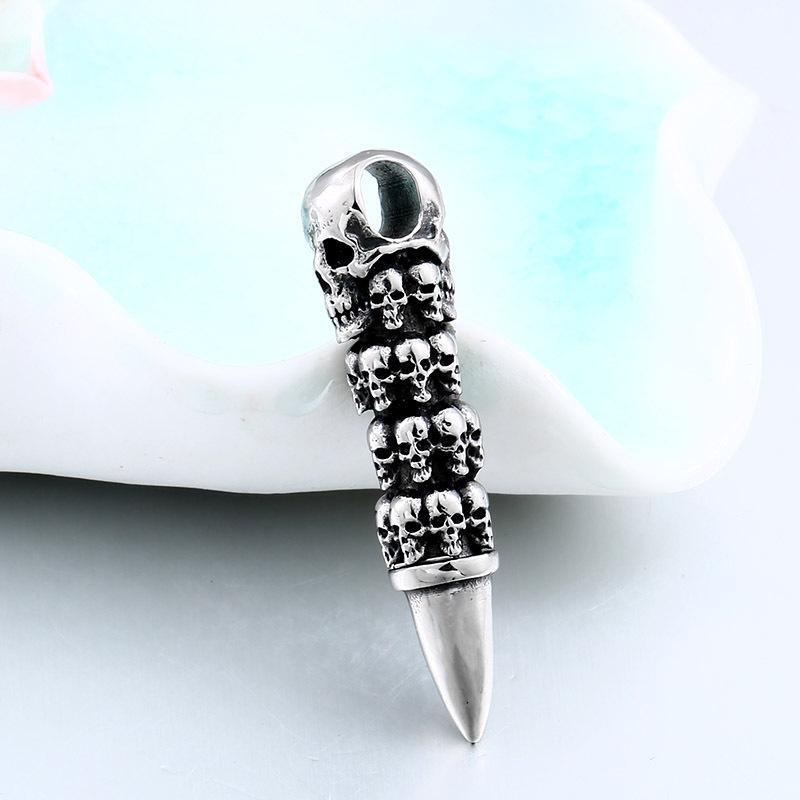 BLACKRISS™Stainless Steel Skull Pendant-Blackriss