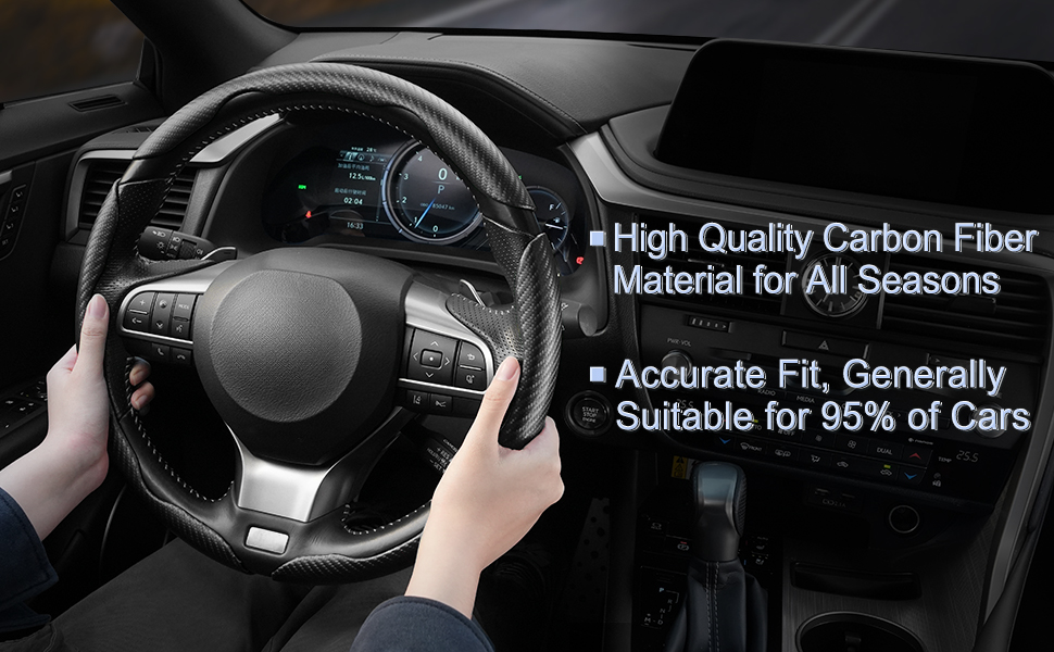 Steering Wheel Cover-Black