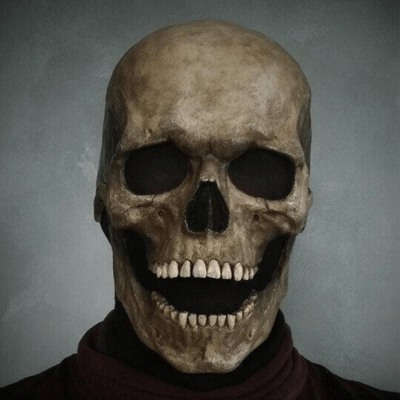 SkullMask™ - Full Head Skull Mask with Movable Jaw