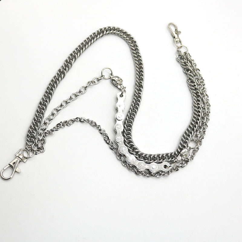 BLACKRISS™Silver Skull Belt Chain-Blackriss