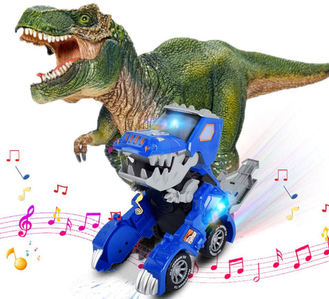 transforming dinosaur car toy