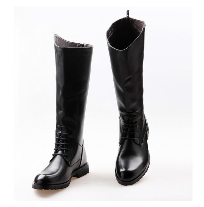 BLACKRISS™Men's Self Tie Back Zip Riding Boots-Blackriss
