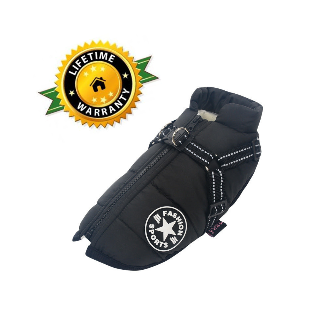 Pawbibi™ - Waterproof Winter Jacket with Built-in Harness