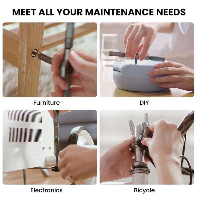 DIY screwdriver 24 in 1, switchable screwdriver shape to adapt to various home repairs