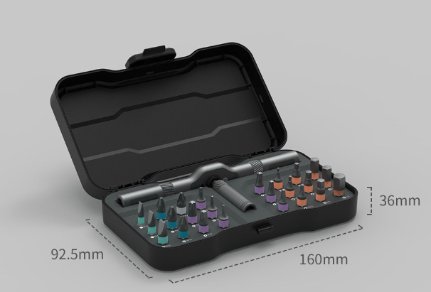 DIY screwdriver 24 in 1, switchable screwdriver shape to adapt to various home repairs