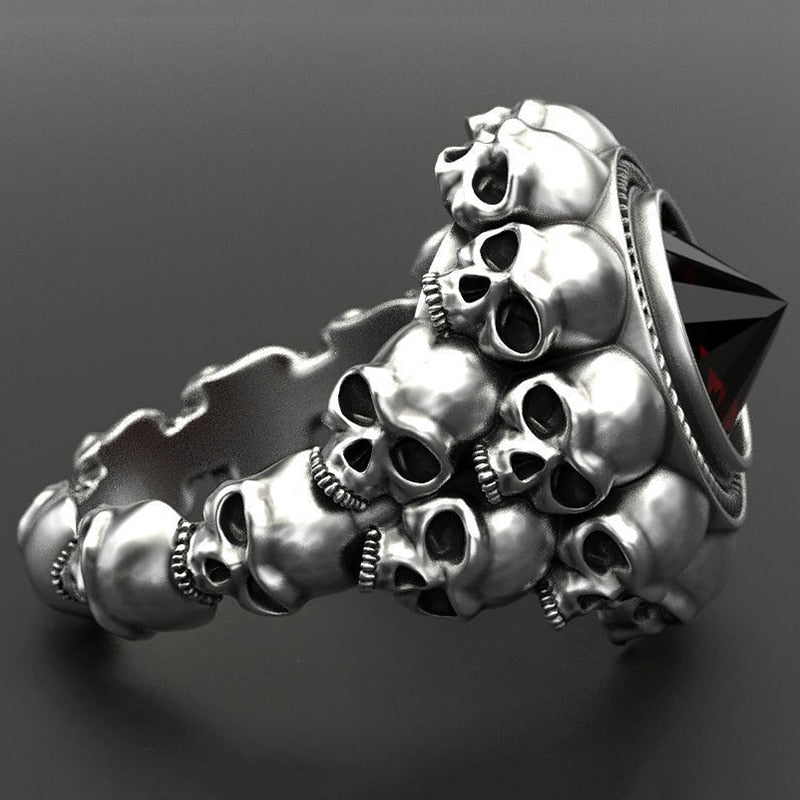 Blackriss™Men's Retro Skull Ring-Blackriss