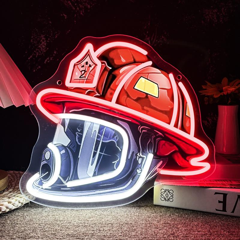 LAST DAY 57% OFF - Firefighter Helmet Neon Sign