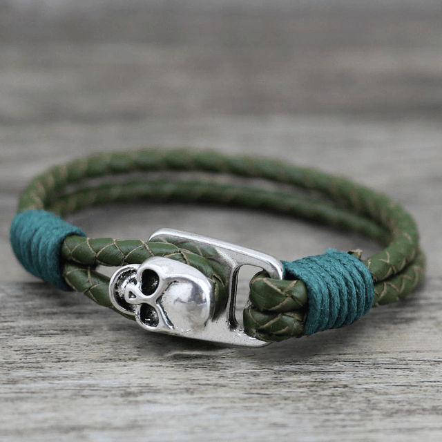 Blackriss™Skull Leather Bracelet-Blackriss