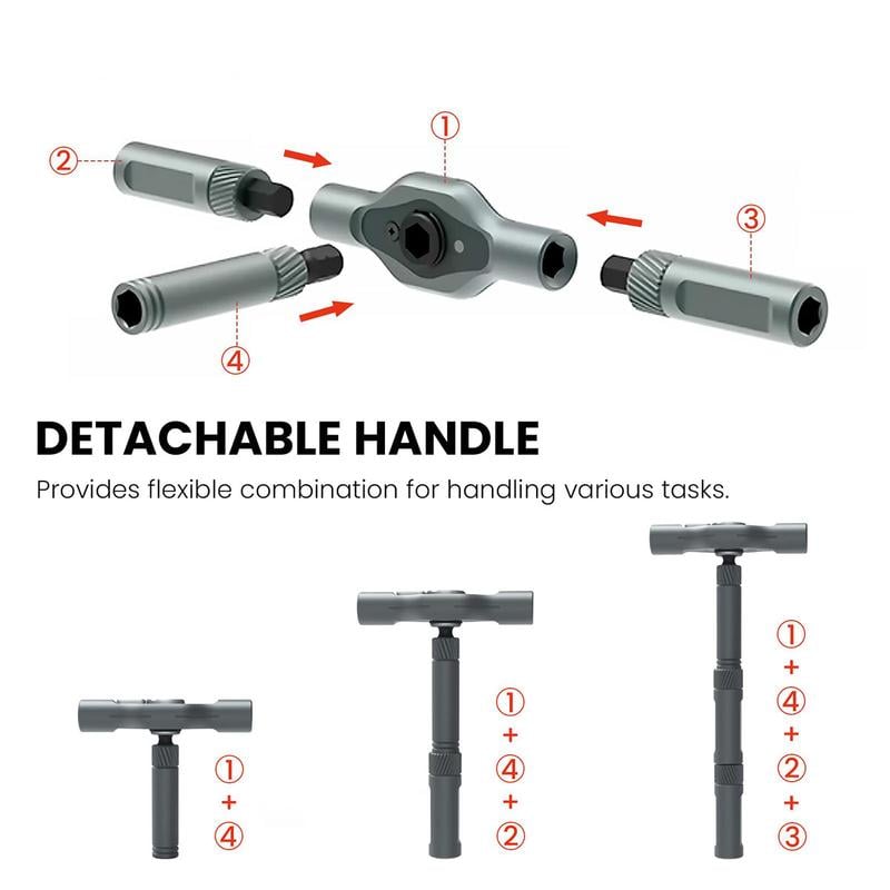 DIY screwdriver 24 in 1, switchable screwdriver shape to adapt to various home repairs