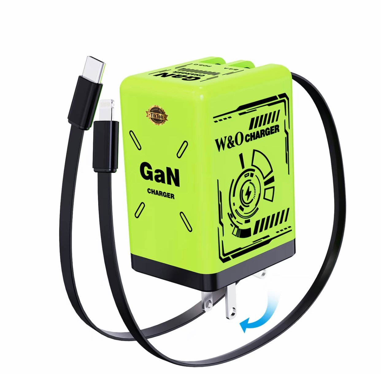 ⏰Limited stock!🔥W&O 2-in-1 GaN 35W Fast Charger