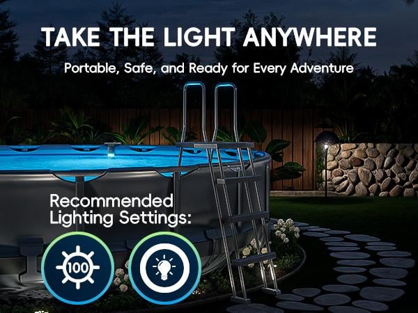 Product Introduction of Poolhacker Poolside Solar light, Solar Light for Swimming Pool, above ground pool and In ground Pool 6