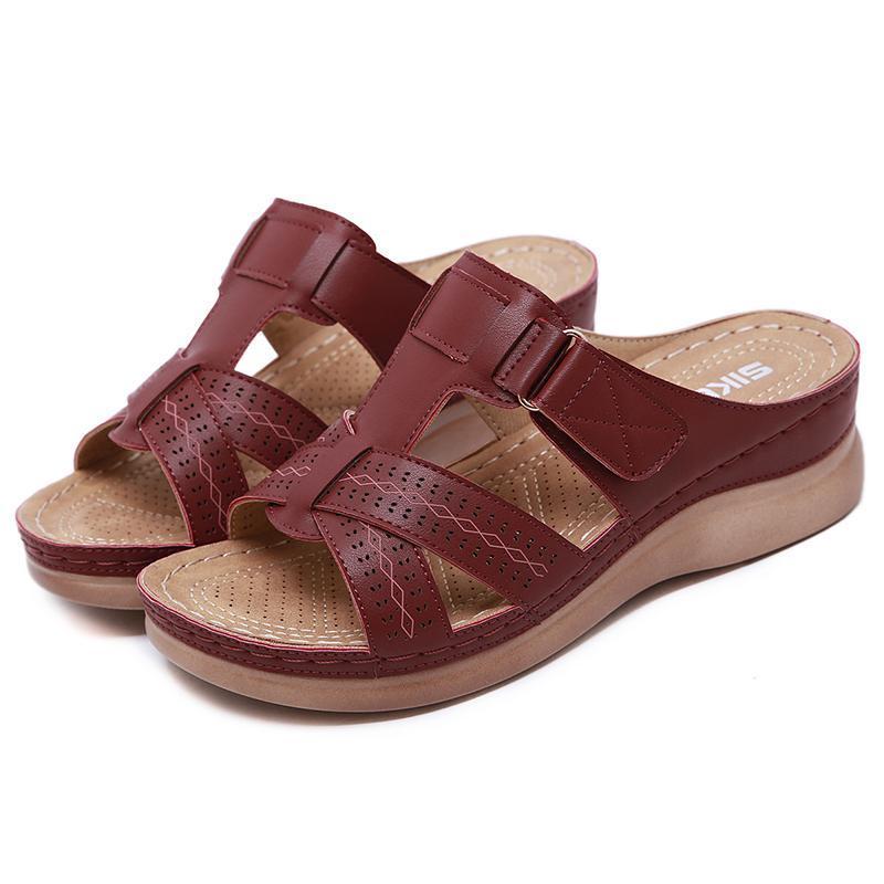 Women's Hook Loop Wedges Sandals