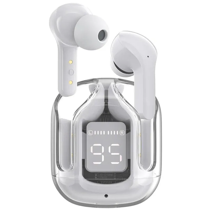 Bluetooth Headphones Crystal Earbuds (Works with iPhone & Android)
