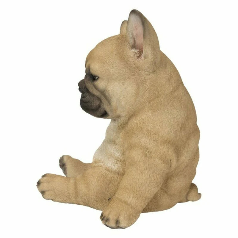 Sleepy French Bulldog Puppy Statue Resin Lawn Sculpture Super Cute Garden Yard Decor