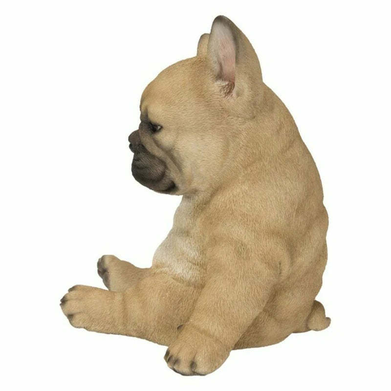 Sleepy French Bulldog Puppy Statue Resin Lawn Sculpture Super Cute Garden Yard Decor