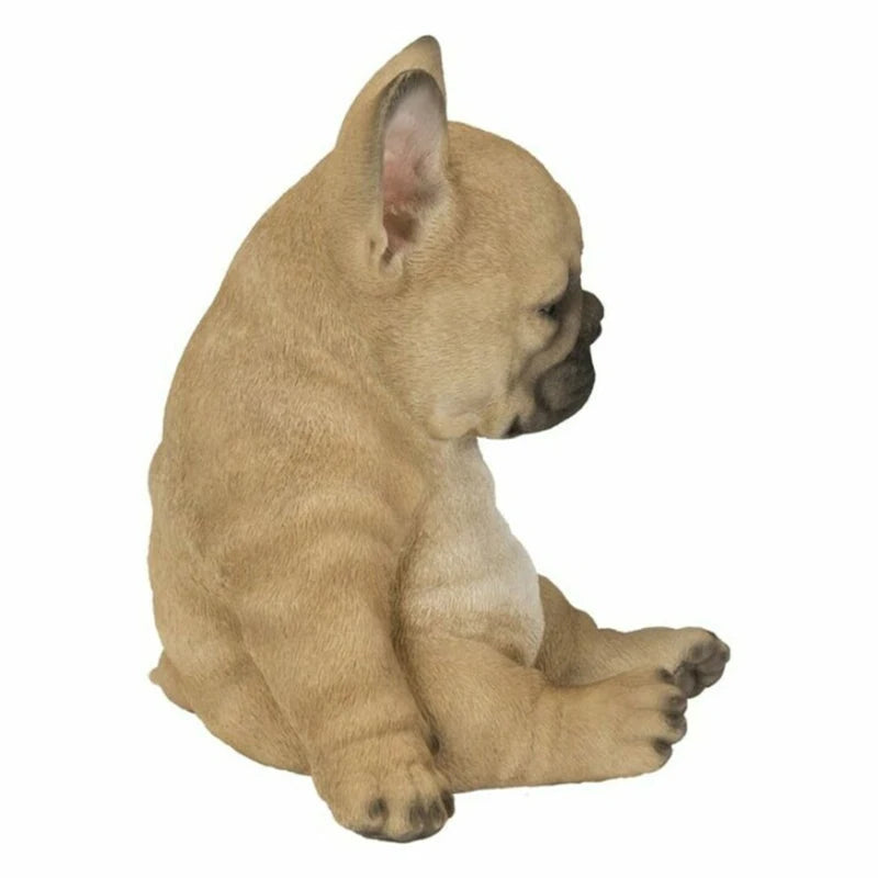 Sleepy French Bulldog Puppy Statue Resin Lawn Sculpture Super Cute Garden Yard Decor