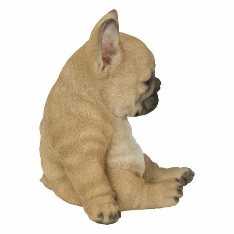 Sleepy French Bulldog Puppy Statue Resin Lawn Sculpture Super Cute Garden Yard Decor
