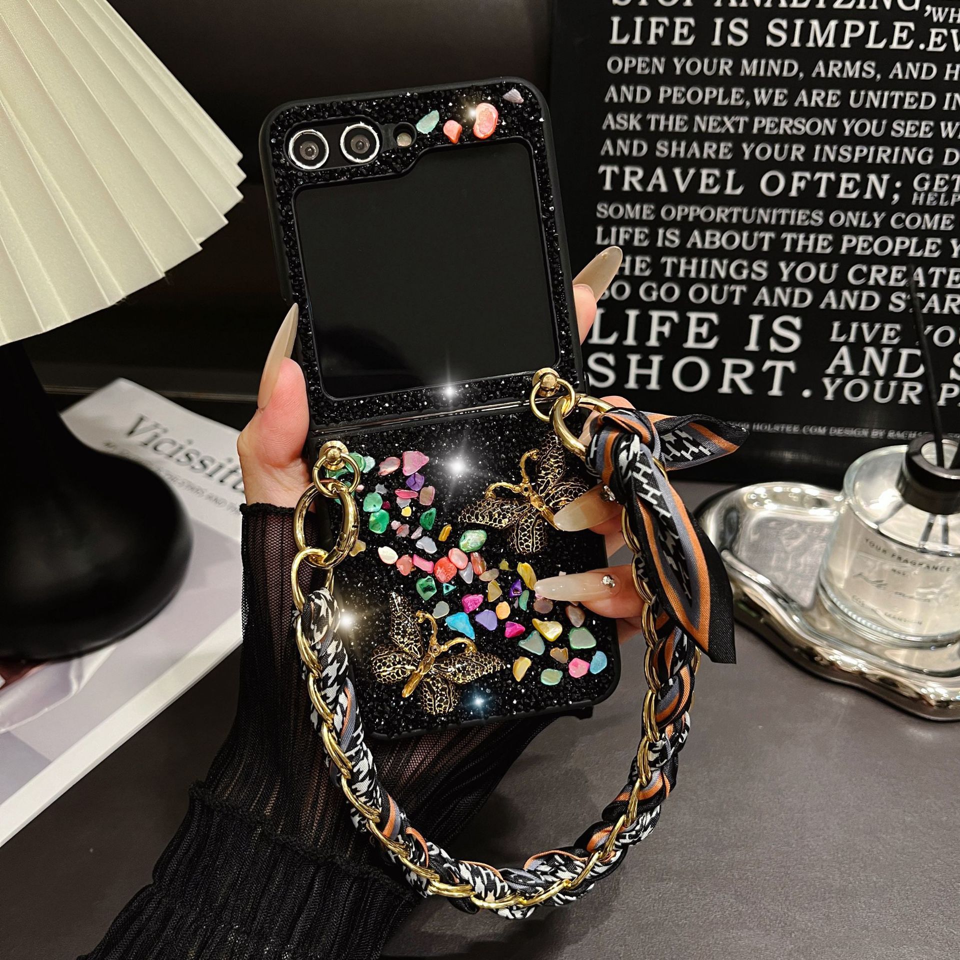 Luxury Butterfly Diamond Case For Samsung Galaxy Z Flip Series