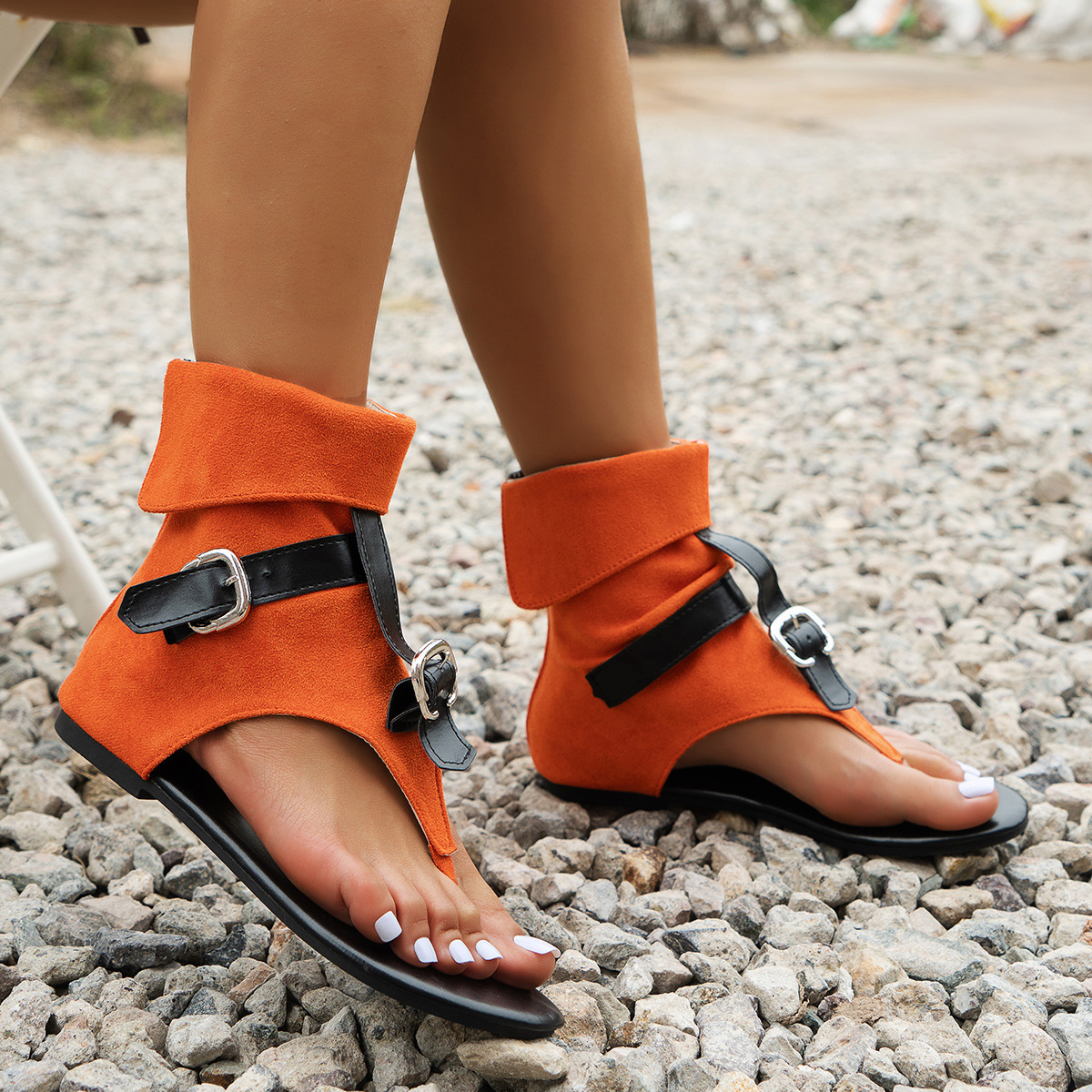 Womens Comfortable Flat Thong Sandals