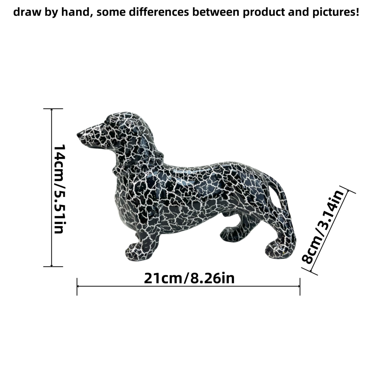 Colorful Dachshund Figurine