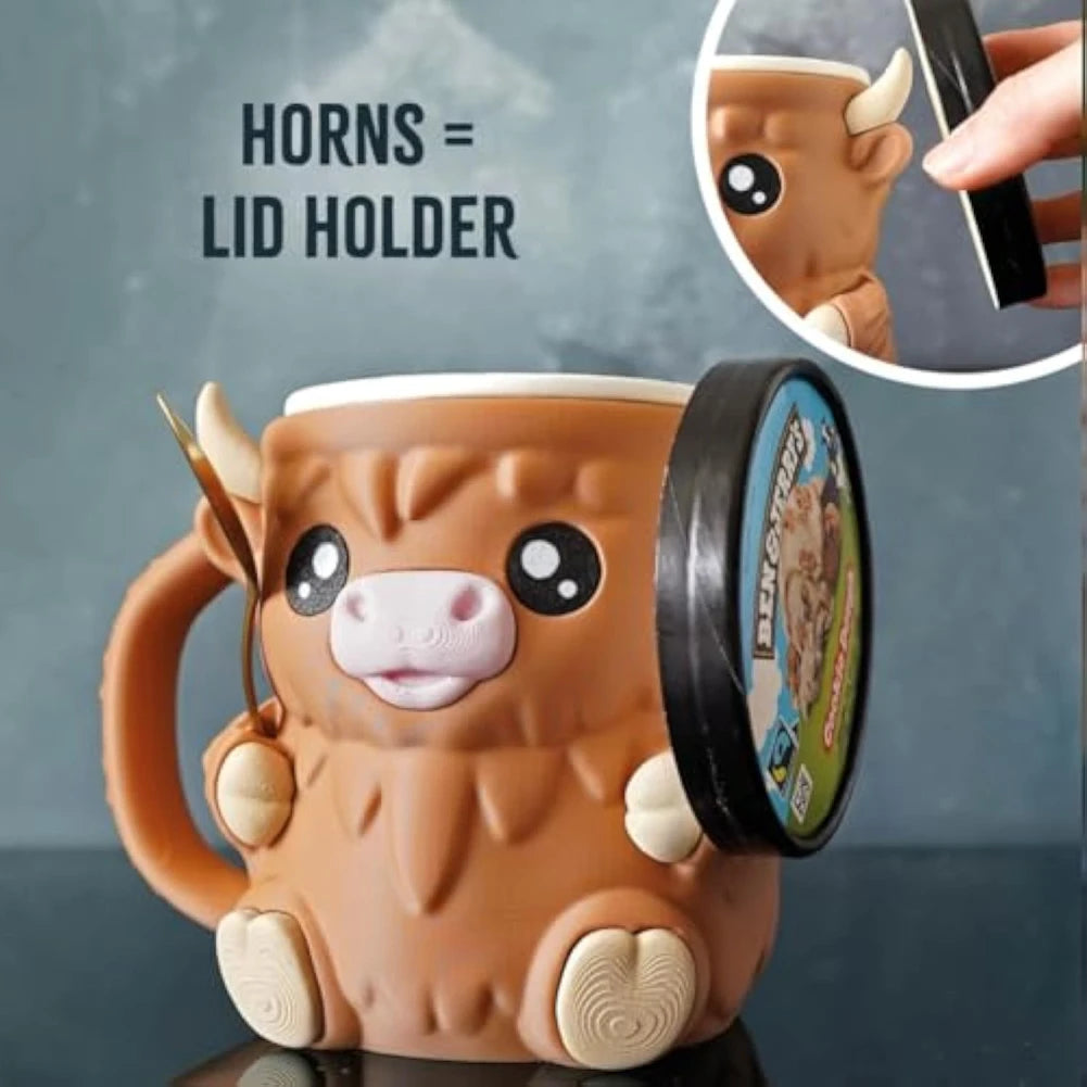 Cute Brown Ice Cream Pint Holder
