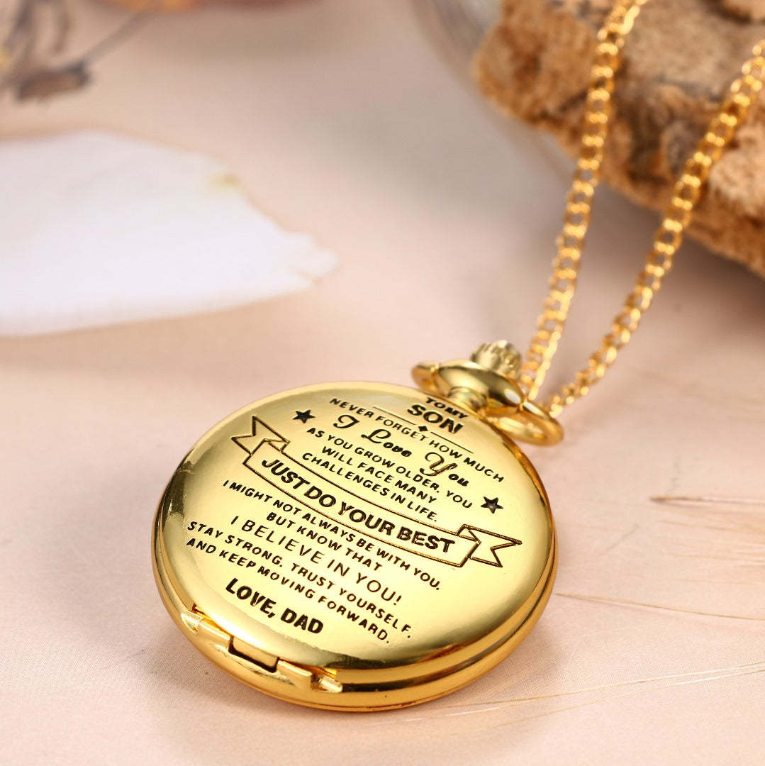 To My Son / From Dad - Luxury Vintage Pocket Watch Gift SS#31