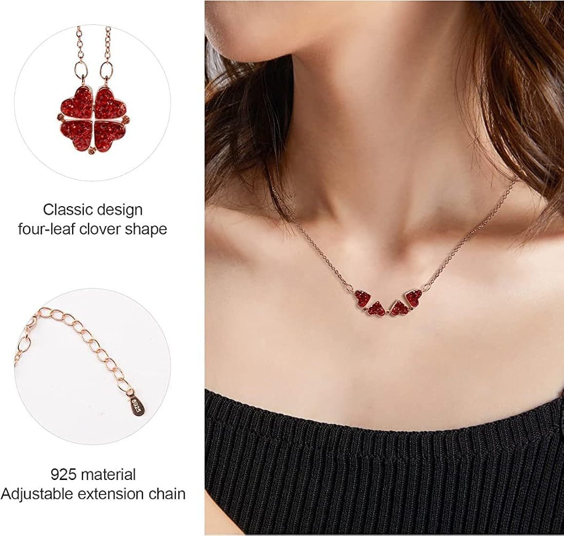 49% OFF Today Only! (4.8/5⭐⭐⭐⭐⭐)💕-Fashion Four-Leaf Clover Necklace