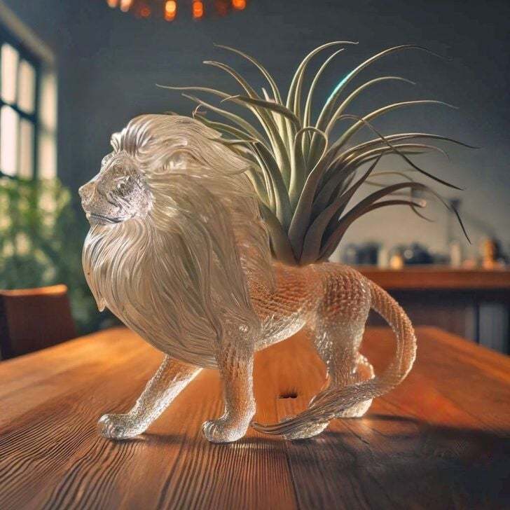 Glass Animal Shaped Air Plant Holders