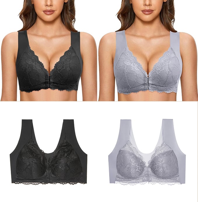 🔥Full Coverage Front, Closure Support Bra Comfort & Sleep Bra💖
