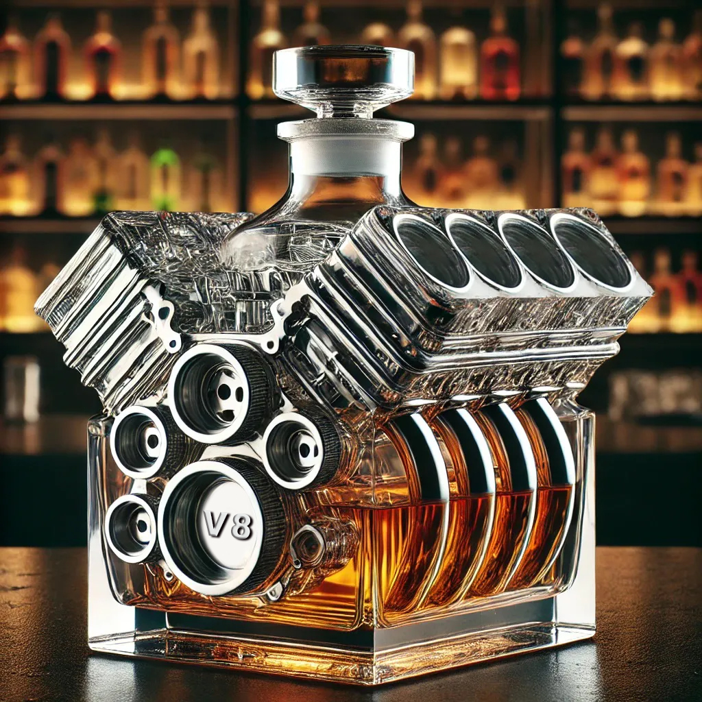 🔥Limited Edition🎁V8 Engines Whisky Bottle