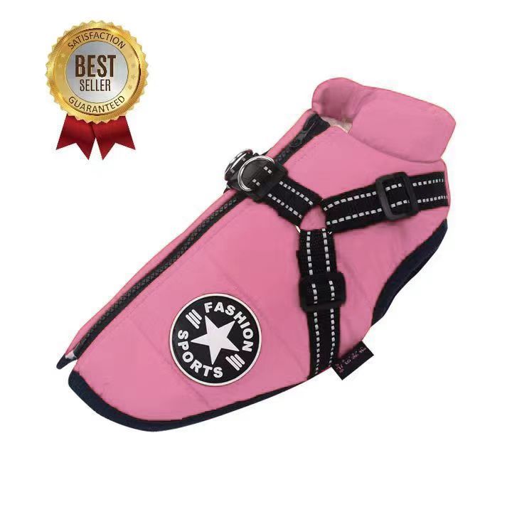 Pawbibi™ - Waterproof Winter Jacket with Built-in Harness