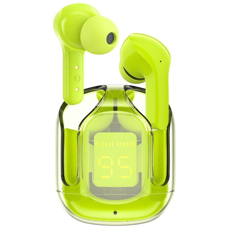 Bluetooth Headphones Crystal Earbuds (Works with iPhone & Android)