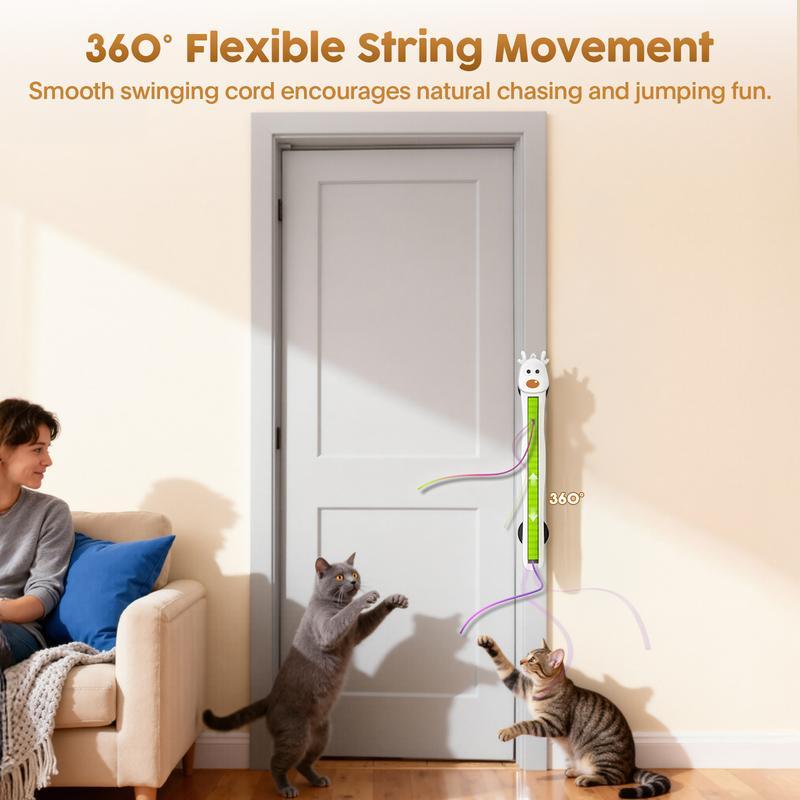 🐱✨Auto Motion Flying Rope Cat Toy —  From Lazy to Crazy