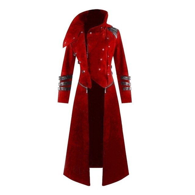 Blackriss™Men's Gothic Trench Coat-Blackriss