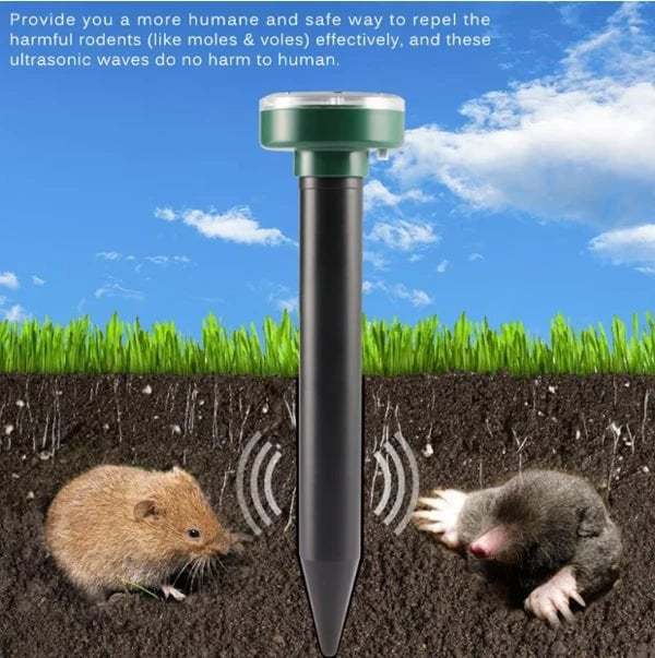 🔥Solar Power Mouse Mole Snakes Pest Rodent Repeller