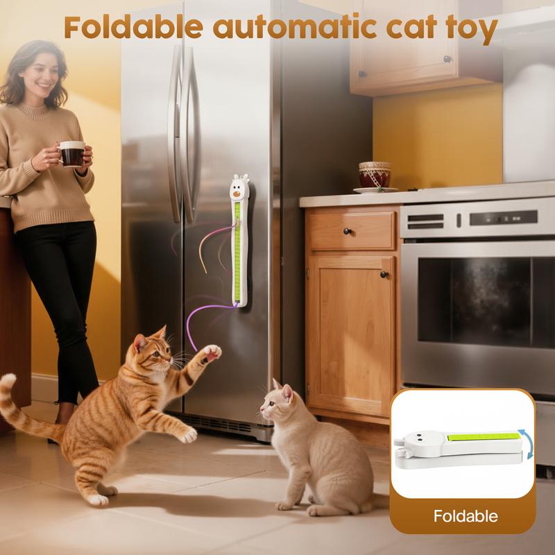 🐱✨Auto Motion Flying Rope Cat Toy —  From Lazy to Crazy