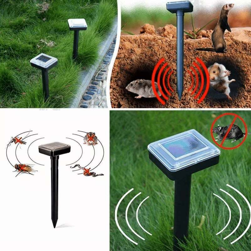 🔥Solar Power Mouse Mole Snakes Pest Rodent Repeller