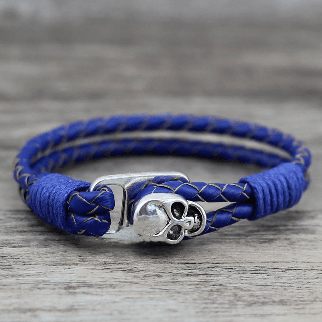 Blackriss™Skull Leather Bracelet-Blackriss
