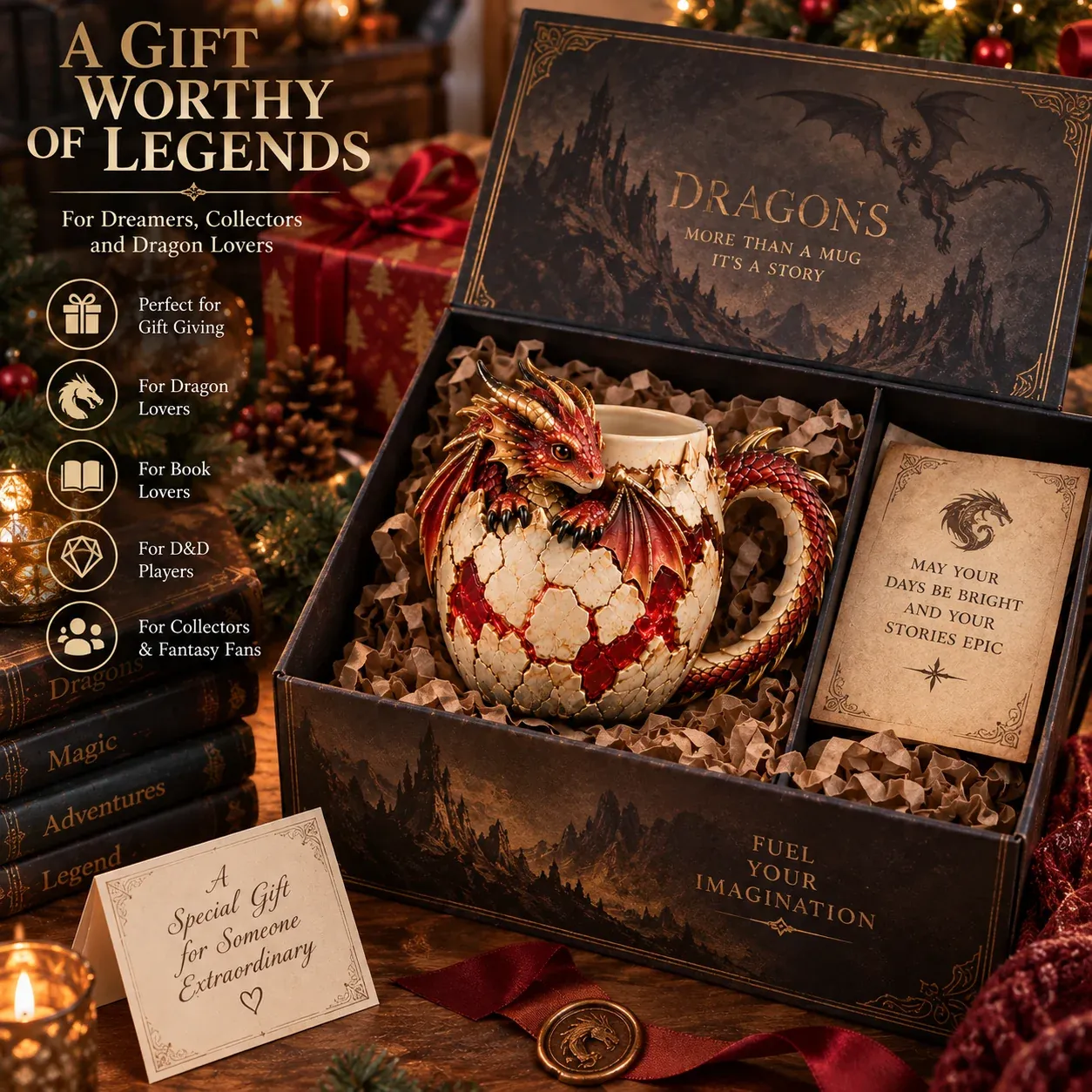 Dragonbound Realms premium fantasy gift presentation