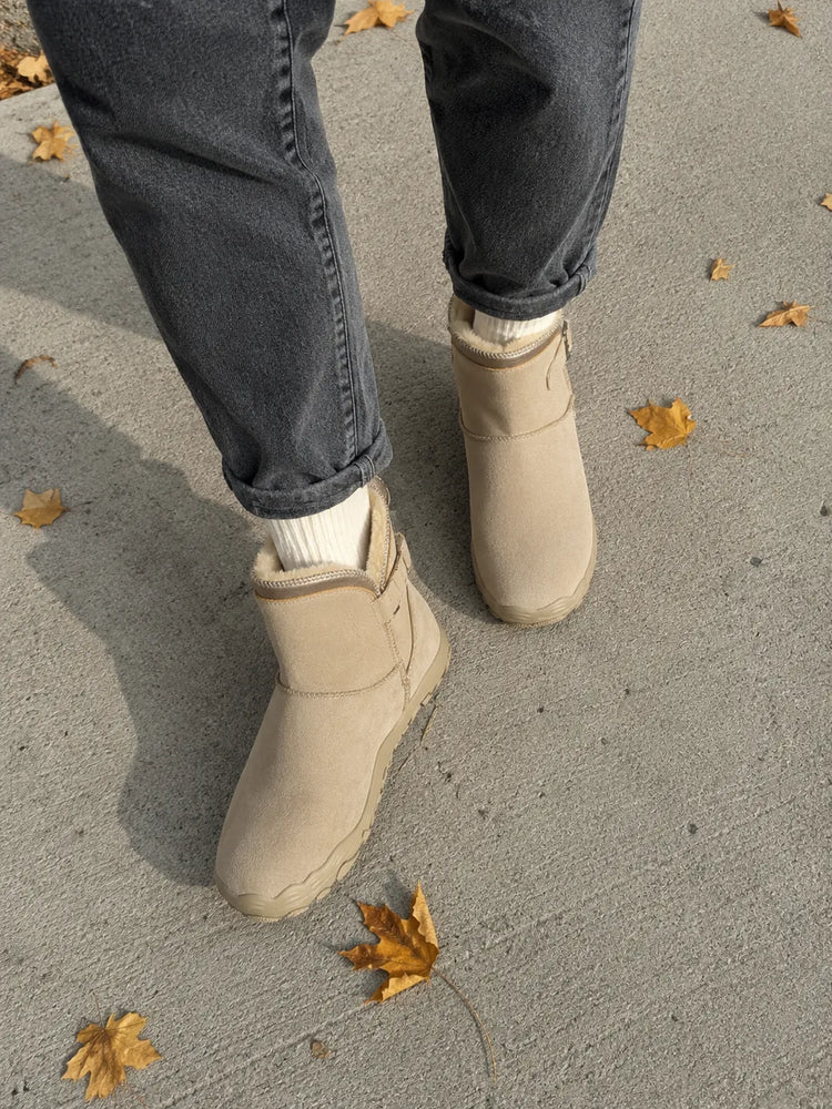 happy customer showing our shoes