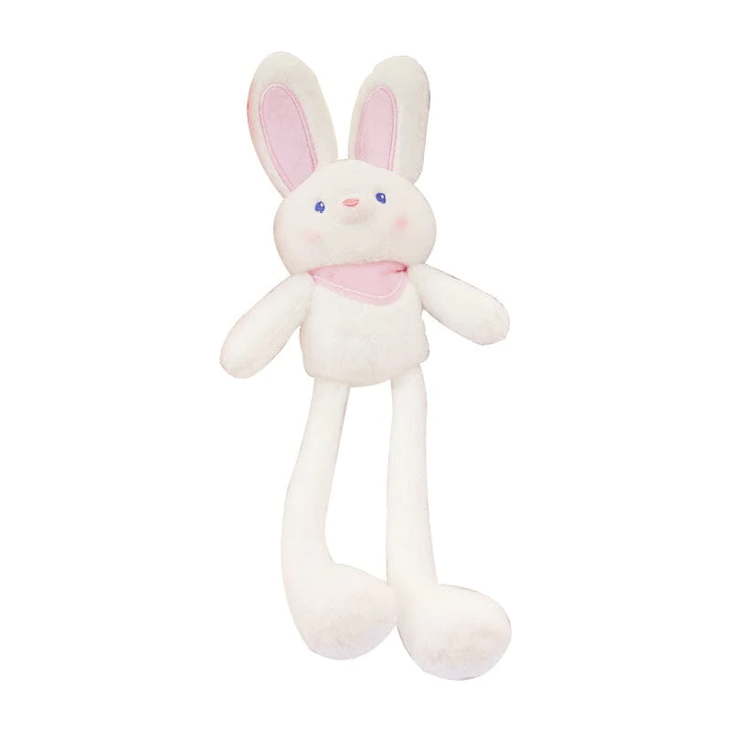 Interactive Pull-Up Bunny Plush Toy | Soft Stuffed Animal for Kids' Sensory Play