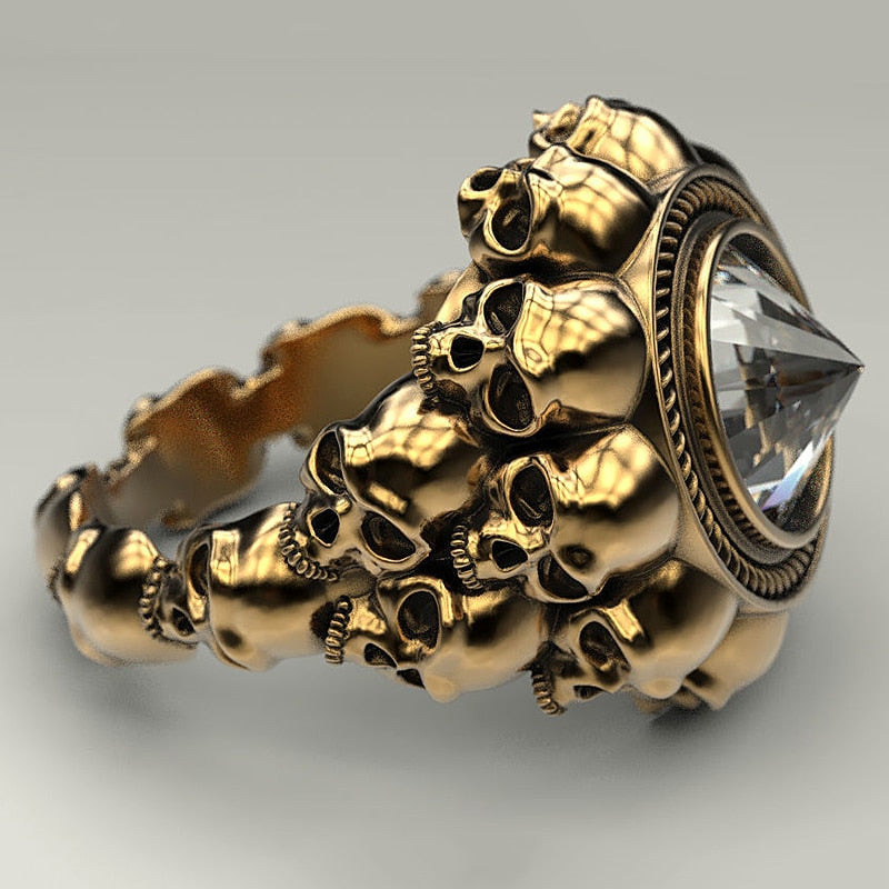 Blackriss™Men's Retro Skull Ring-Blackriss