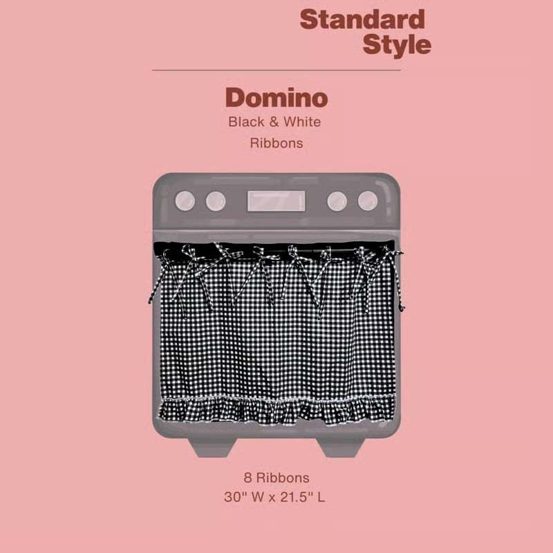 🧺 Handmade Oven Skirts | Farmhouse Kitchen Décor🔒 Heat-Resistant | 🎀 Effortless Install | ✨ Hide Clutter & Elevate Style