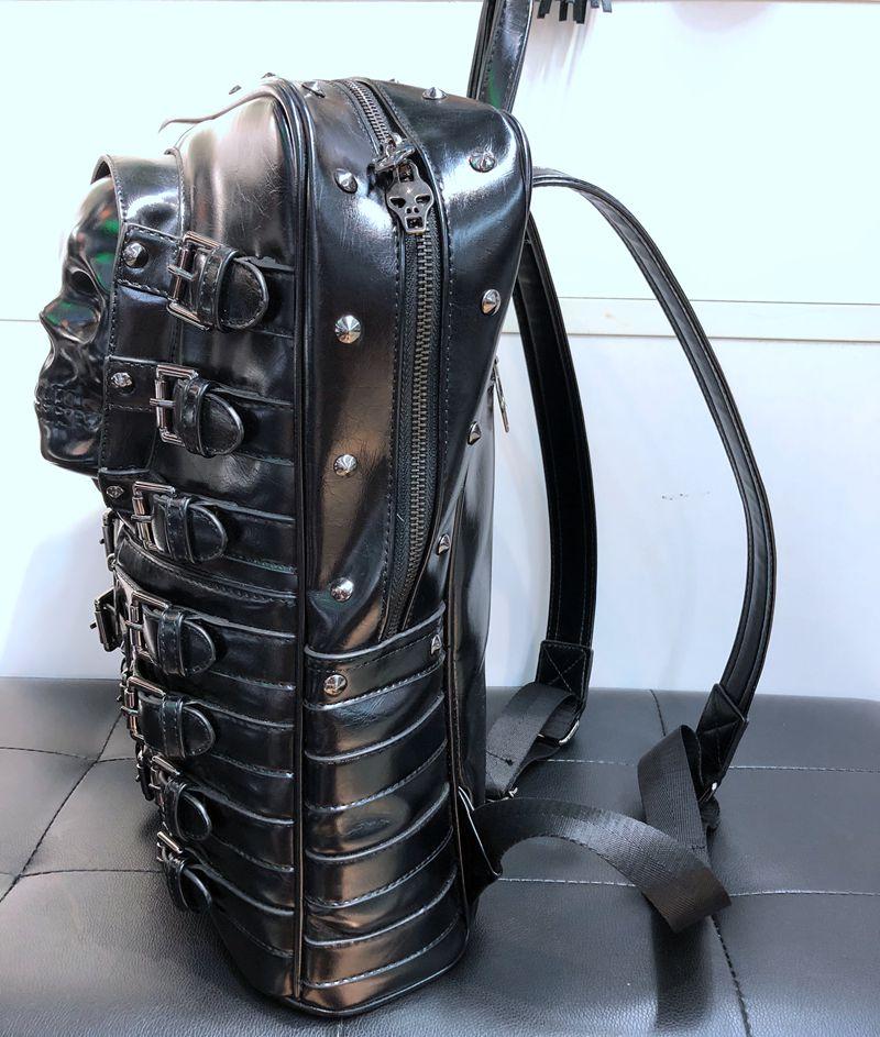 Blackriss™Unisex Skull Leather Backpack-Blackriss