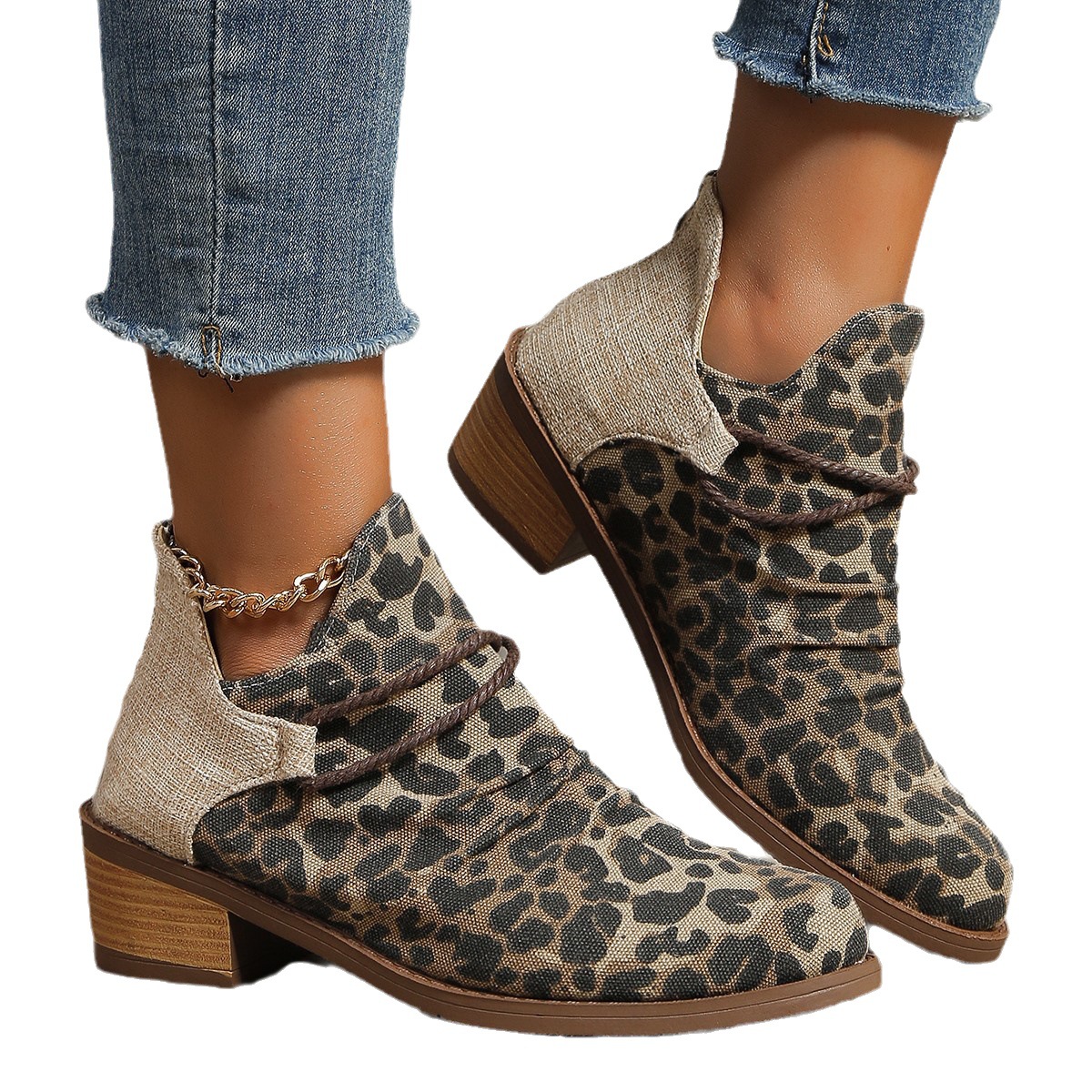 Women's Comfortable Retro Thick Heel Orthopedic Shoes