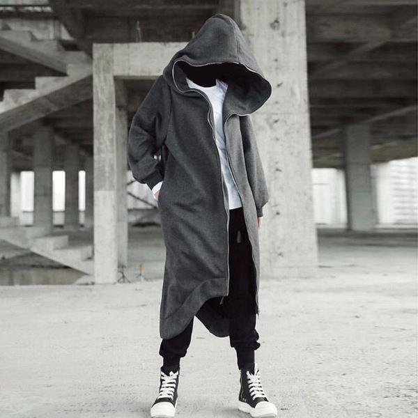 BLACKRISS™ Unisex Long Sleeve Hooded Nazgul Long Coat-Blackriss