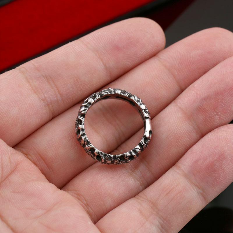 BLACKRISS™Retro Stainless Steel Skull Ring-Blackriss