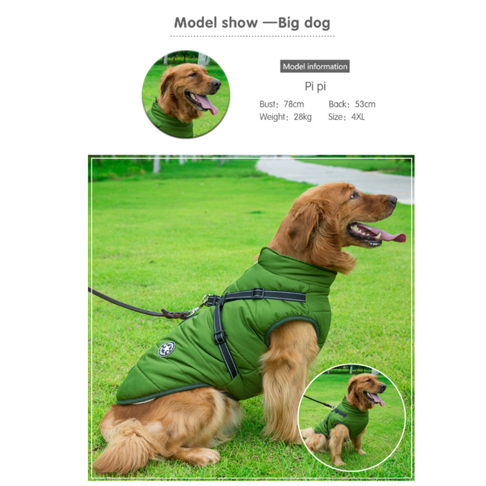 Pawbibi™ - Waterproof Winter Jacket with Built-in Harness