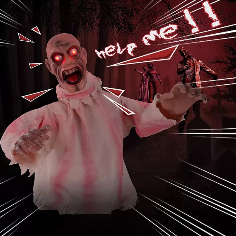 Halloween Creepy Rocking Skeleton