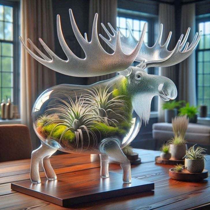 Glass Animal Shaped Air Plant Holders